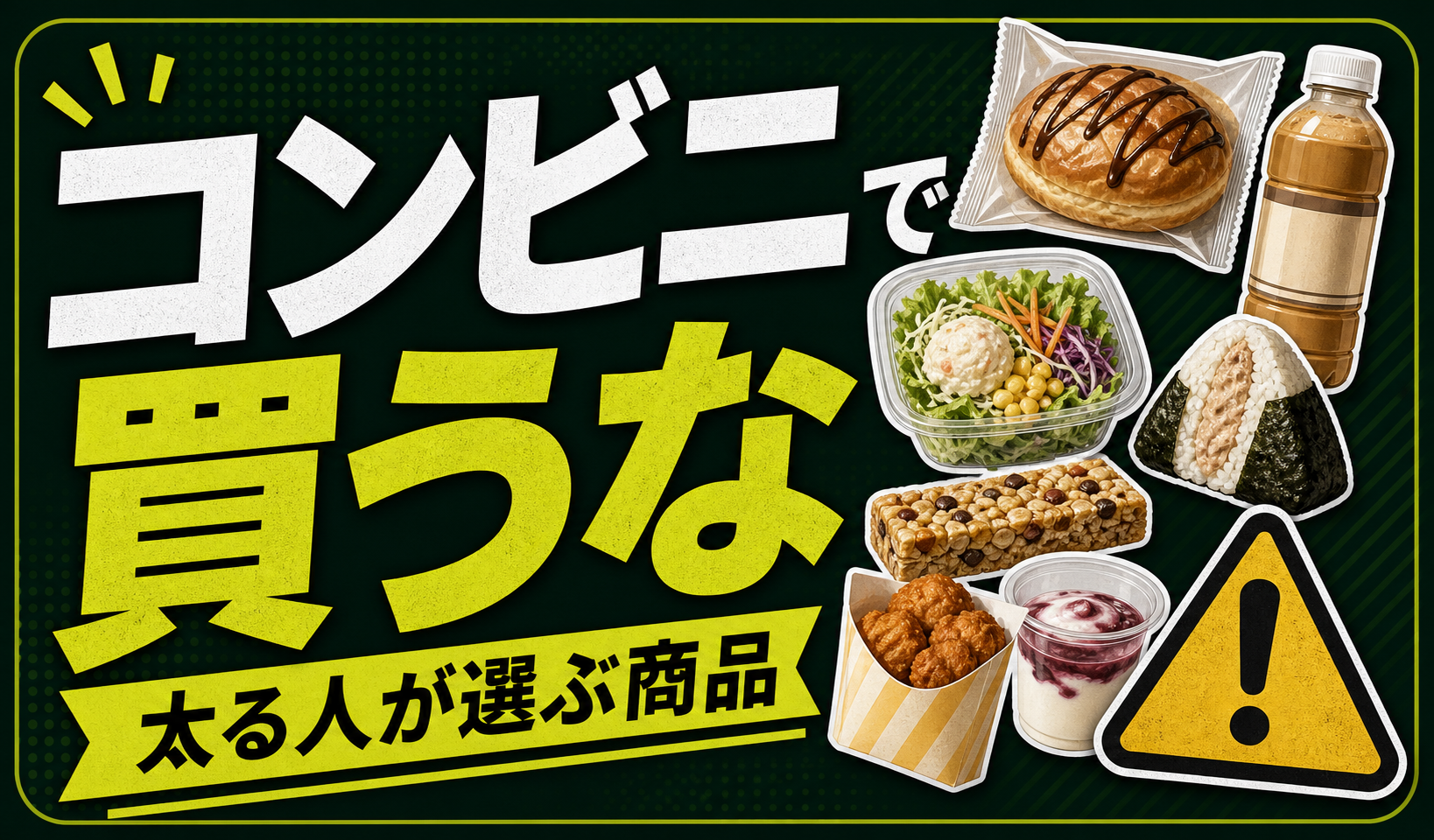 ダイエット中にコンビニで買うな｜太る人が選びがちな商品7選